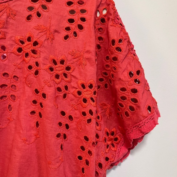 Madewell eyelet cotton dress with adjustable tie - Picture 8 of 9